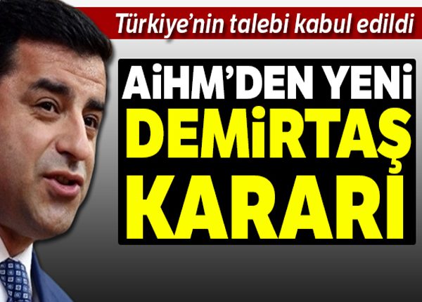 Selahattin Demirtas’in durusmasi Strazburg’ta yapilacak