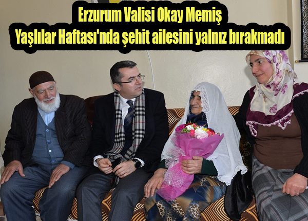 Vali Memis’ten 91 yasindaki sehit annesine ziyaret