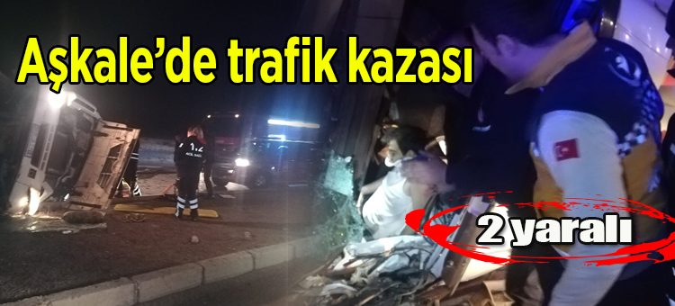 Askale’de trafik kazasi: 2 yarali