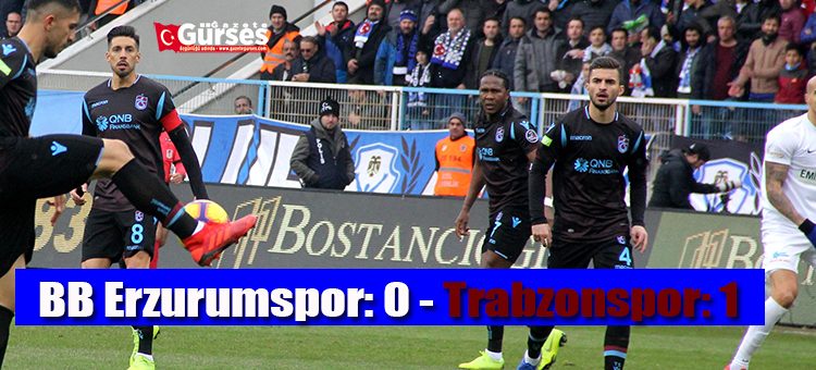 Spor Toto Süper Lig: BB Erzurumspor: 0 – Trabzonspor: 1