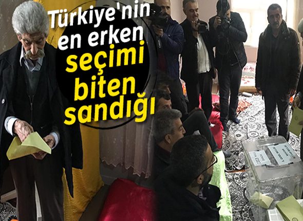 Türkiye’nin en erken biten seçimi