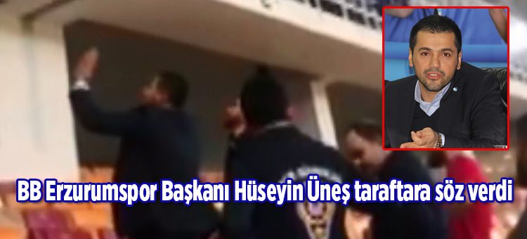 BB Erzurumspor Baskani Hüseyin Ünes taraftara söz verdi