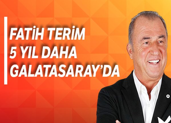 Fatih Terim 5 yil daha Galatasaray’da