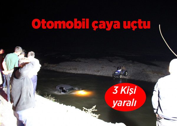 Otomobil çaya uçtu