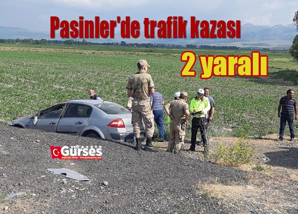 Pasinler’de trafik kazasi: 2 yarali