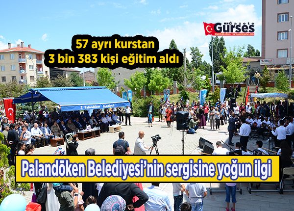 Palandöken Belediyesi’nin sergisine yogun ilgi