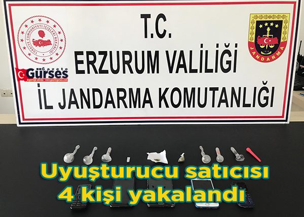 Uyusturucu saticisi 4 kisi yakalandi