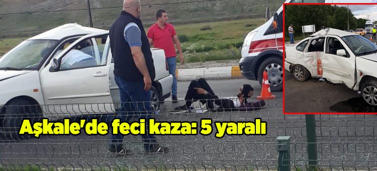 Askale’de feci kaza: 5 yarali