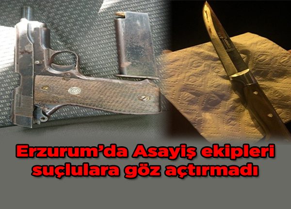 Asayis ekipleri suçlulara göz açtirmadi