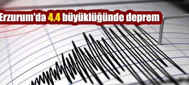 Erzurum’da 4.4 büyüklügünde deprem