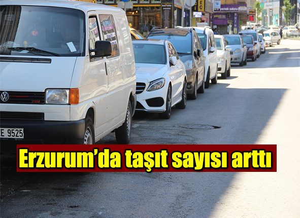 Erzurum’da tasit sayisi artti