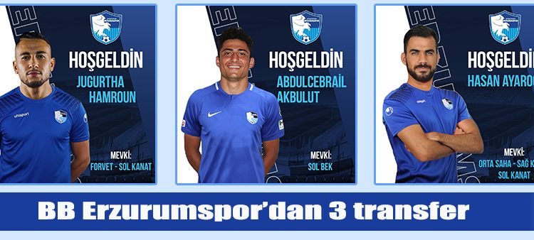 BB Erzurumspor’dan 3 transfer