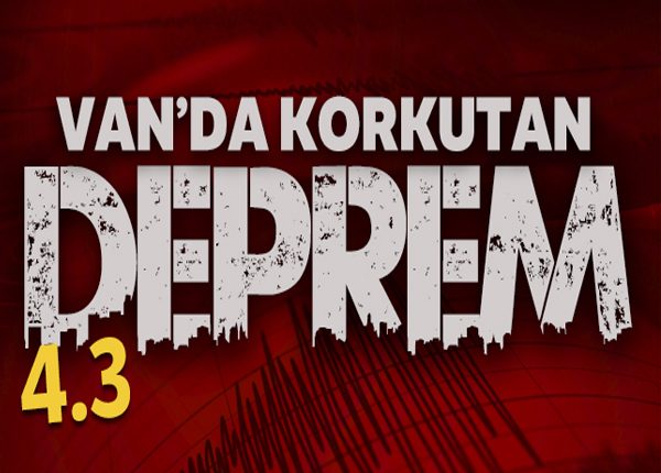 Van’da 4.3 büyüklügünde deprem!