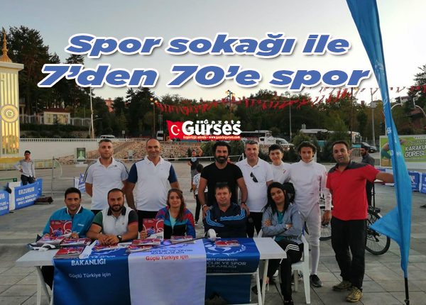 Spor sokagi ile 7’den 70’e spor