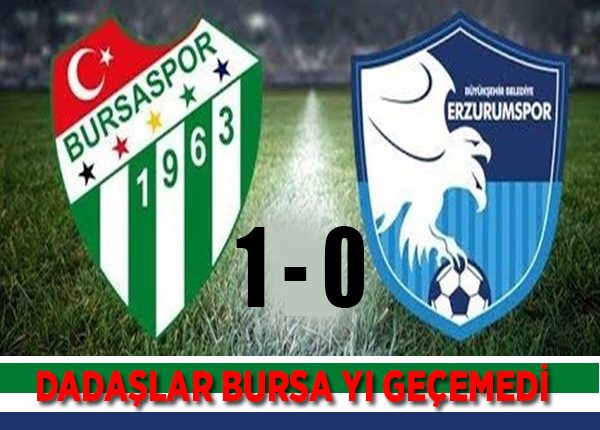 TFF 1. Lig: Bursaspor: 1 – Erzurumspor: 0