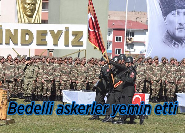 Bedelli askerler yemin etti