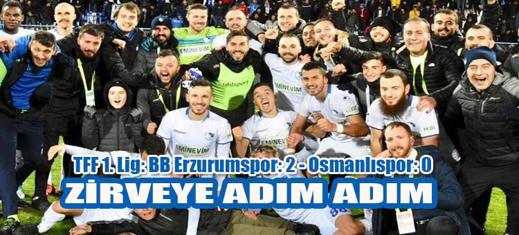 TFF 1. Lig: BB Erzurumspor: 2 – Osmanlispor: 0