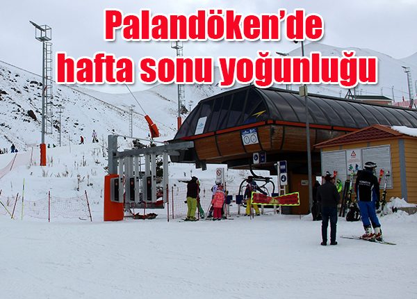 Palandöken’de hafta sonu yogunlugu