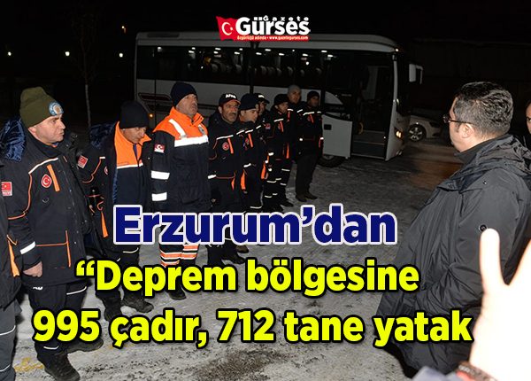 Vali Memis: “Deprem bölgesine 995 çadir, 712 tane yatak gönderdik”