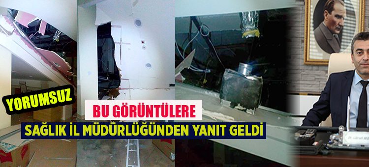 Bu Görüntüler Il Saglik  Müdürlügünden Açiklama !