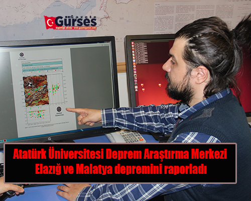 Atatürk Üniversitesi Deprem Arastirma Merkezi Elazig ve Malatya depremini raporladi