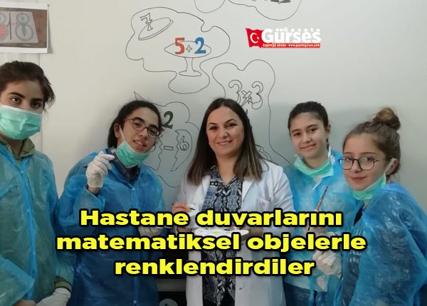 Hastane duvarlarini matematiksel objelerle renklendirdiler