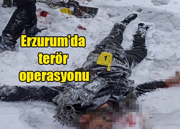 Erzurum’da terör operasyonu