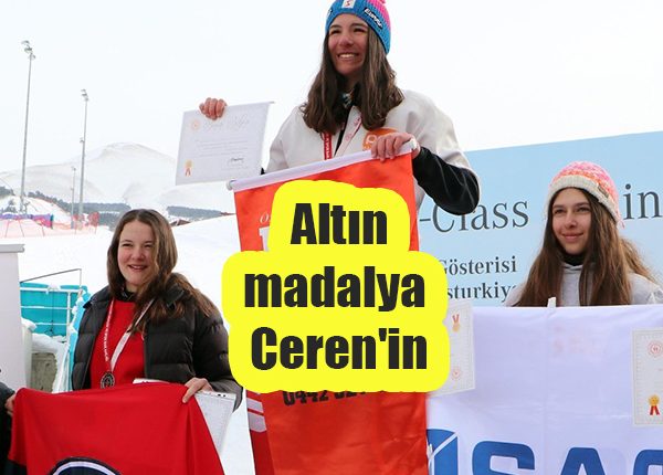 Altin madalya Ceren’in