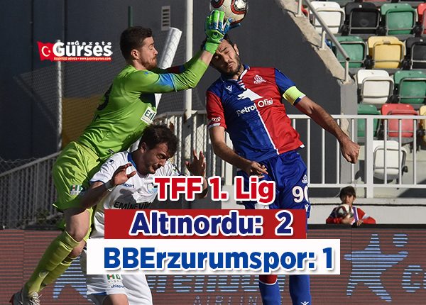 TFF 1. Lig: Altinordu: 2 – Büyüksehir Belediye Erzurumspor: 1