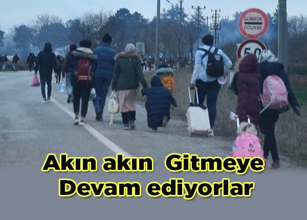 Akin akin gitmeye devam ediyorlar