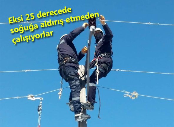 Eksi 25 derecede soguga aldiris etmeden çalisiyorlar