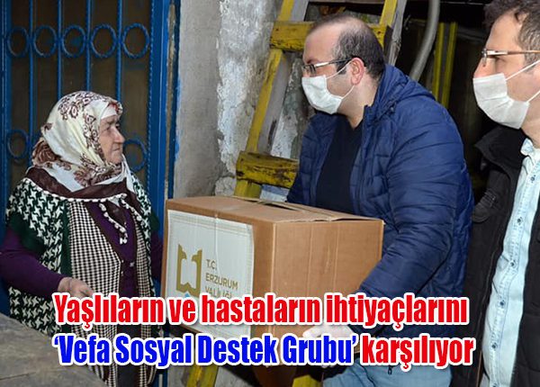 Yaslilarin ve hastalarin ihtiyaçlarini ‘Vefa Sosyal Destek Grubu’ karsiliyor