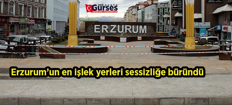 Erzurum’un en islek yerleri sessizlige büründü