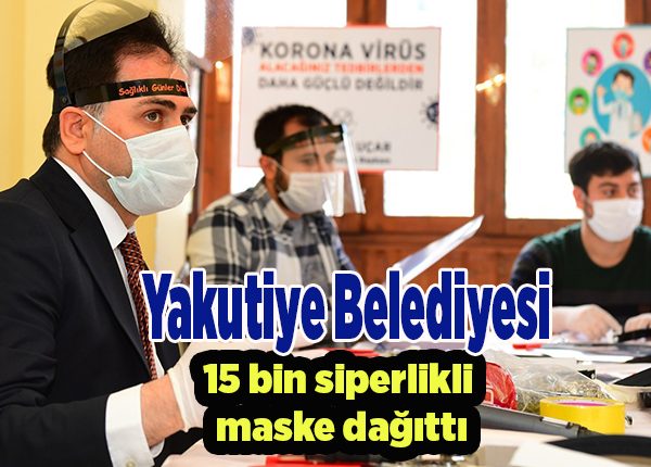 Yakutiye Belediyesi 15 bin siperlikli maske dagitti