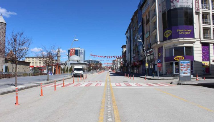 Erzurum’da sokaga çikma kisitlamasinin son günü sessizlik hakim