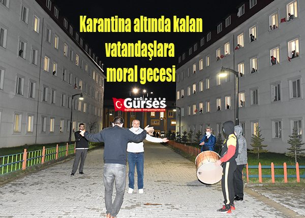 Karantina altinda kalan vatandaslara moral gecesi