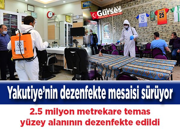 Yakutiye Belediyesi Koronavirüsle mücadelede isi siki tutmaya devam ediyor