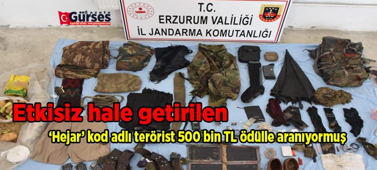 Etkisiz hale getirilen ‘Hejar’ kod adli terörist 500 bin TL ödülle araniyormus