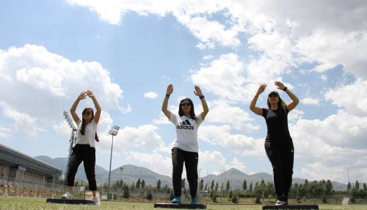 Erzurumlu kadinlar sporu çok sevdi