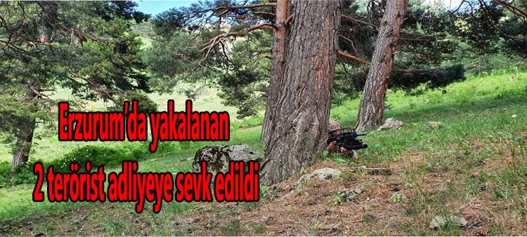 Erzurum’da yakalanan 2 terörist adliyeye sevk edildi