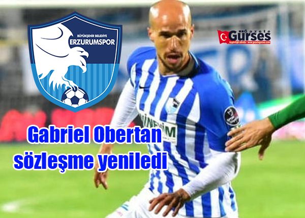 BB Erzurumspor, deneyimli futbolcu Gabriel Obertan ile sözlesme yeniledigini açikladi.