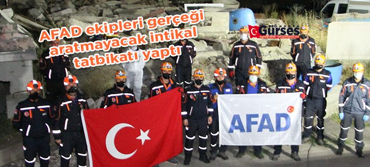 AFAD ekipleri gerçegi aratmayacak intikal tatbikati yapti