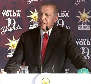 Cumhurbaskani Erdogan: ‘Kita sahanligimizda haydutluga asla bogun egmeyecegiz’