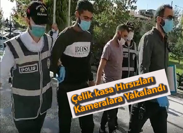 Çelik kasa hirsizlari kameralara yakalandi