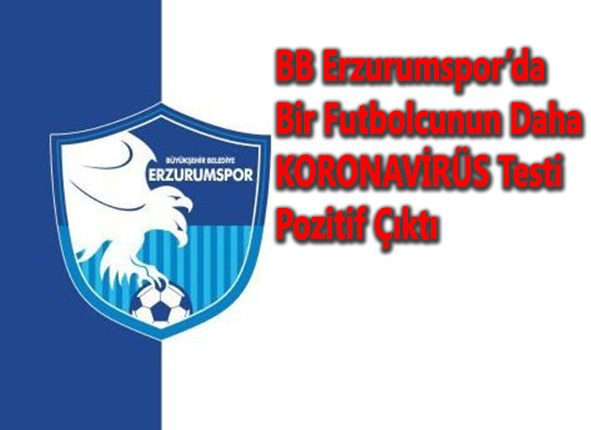 BB Erzurumspor’da bir futbolcunun daha koronavirüs testi pozitif çikti