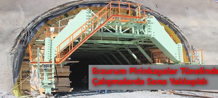 Erzurum Pirinkayalar tünelindeki çalismalarda sona yaklasildi