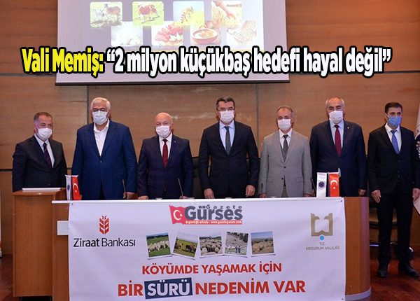 Vali Memis: “2 milyon küçükbas hedefi hayal degil”