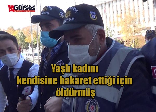 Yasli kadini kendisine hakaret ettigi için öldürmüs