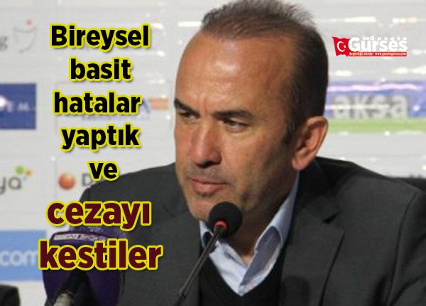 Mehmet Özdilek: “Bireysel, basit hatalar yaptik ve cezayi kestiler”