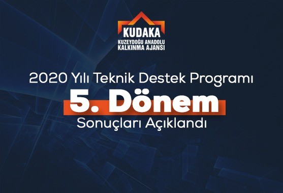 KUDAKA 2020 yili teknik destek programi 5. dönem sonuçlari açiklandi